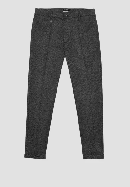 Innovación Pantalones Hombre Gris Mezcla Antony Morato Pantalones Super Skinny Fit «Ashe» De Tejido Mixto De Viscosa Elástica