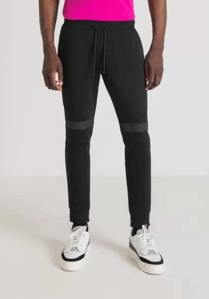 Antony Morato Pantalones Super Slim Fit De Mezcla De Algodón Con Contraste De Nailon Shioze Negro Hombre Pantalones Precio Competitivo